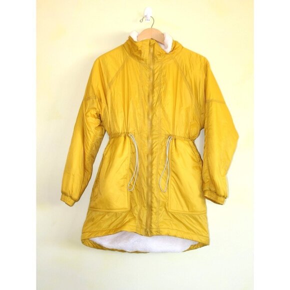 Anthropologie Allyson sherpa Lined Yellow Women's Jacket Size XS Long Sleeves - Picture 5 of 13